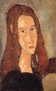 Amedeo Modigliani Portrait of Jeanne Hebuterne-Head in profile painting